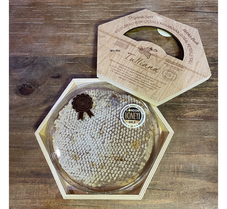 Tulliana Premium Polifloral Organik Bitlis Karakovan Balı ((Altın Bal Ödüllü) 1200-1300g