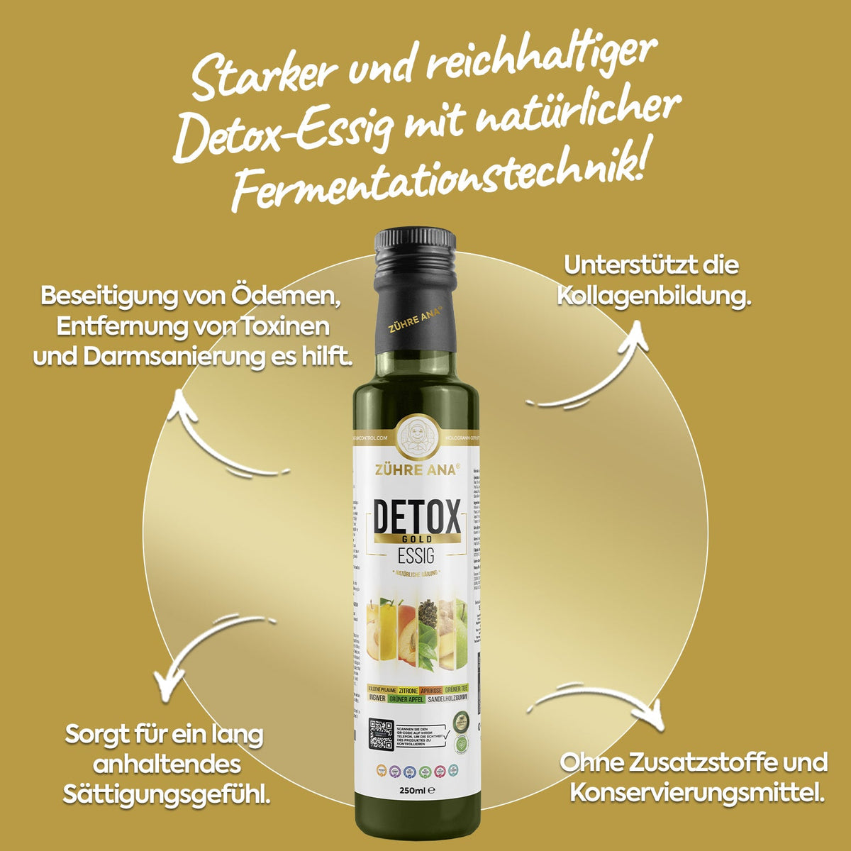 ZÜHRE ANA DETOX GOLD SİRKESİ (Detox Goldessig) cerezland