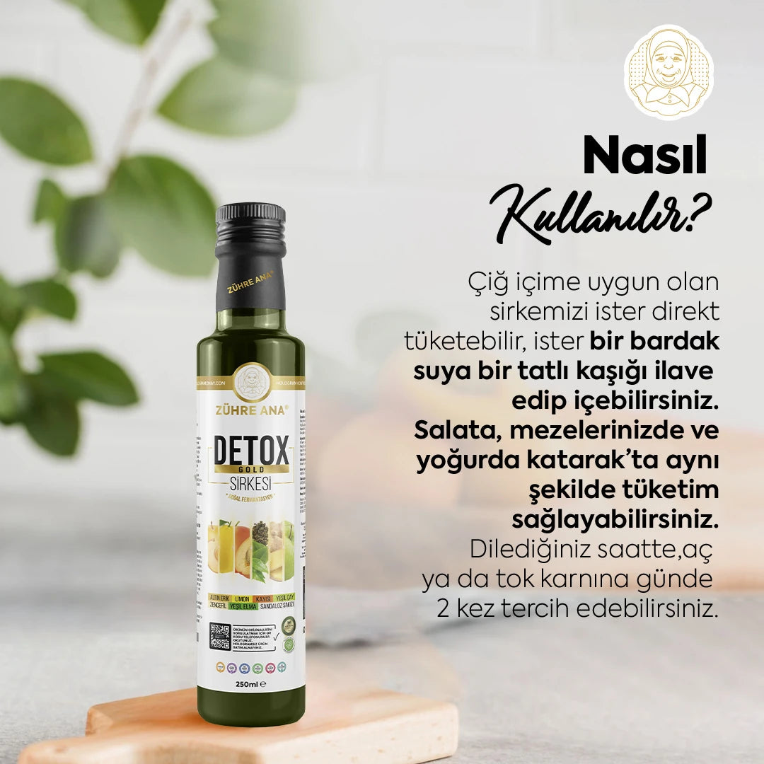 ZÜHRE ANA DETOX GOLD SİRKESİ (Detox Goldessig) cerezland