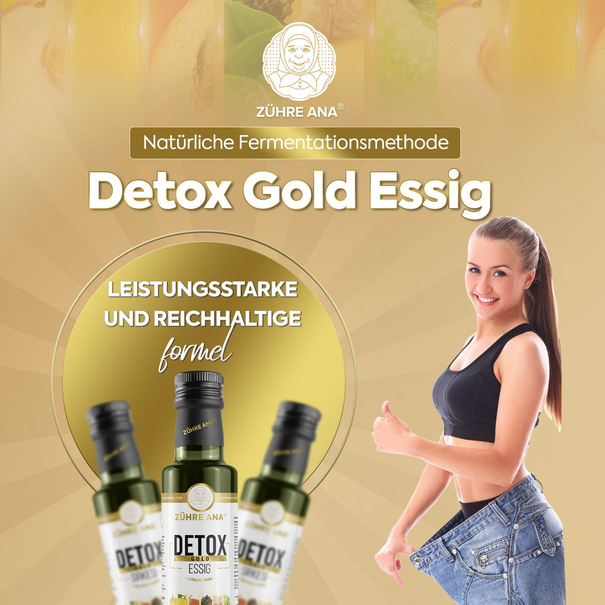 ZÜHRE ANA DETOX GOLD SİRKESİ (Detox Goldessig) cerezland