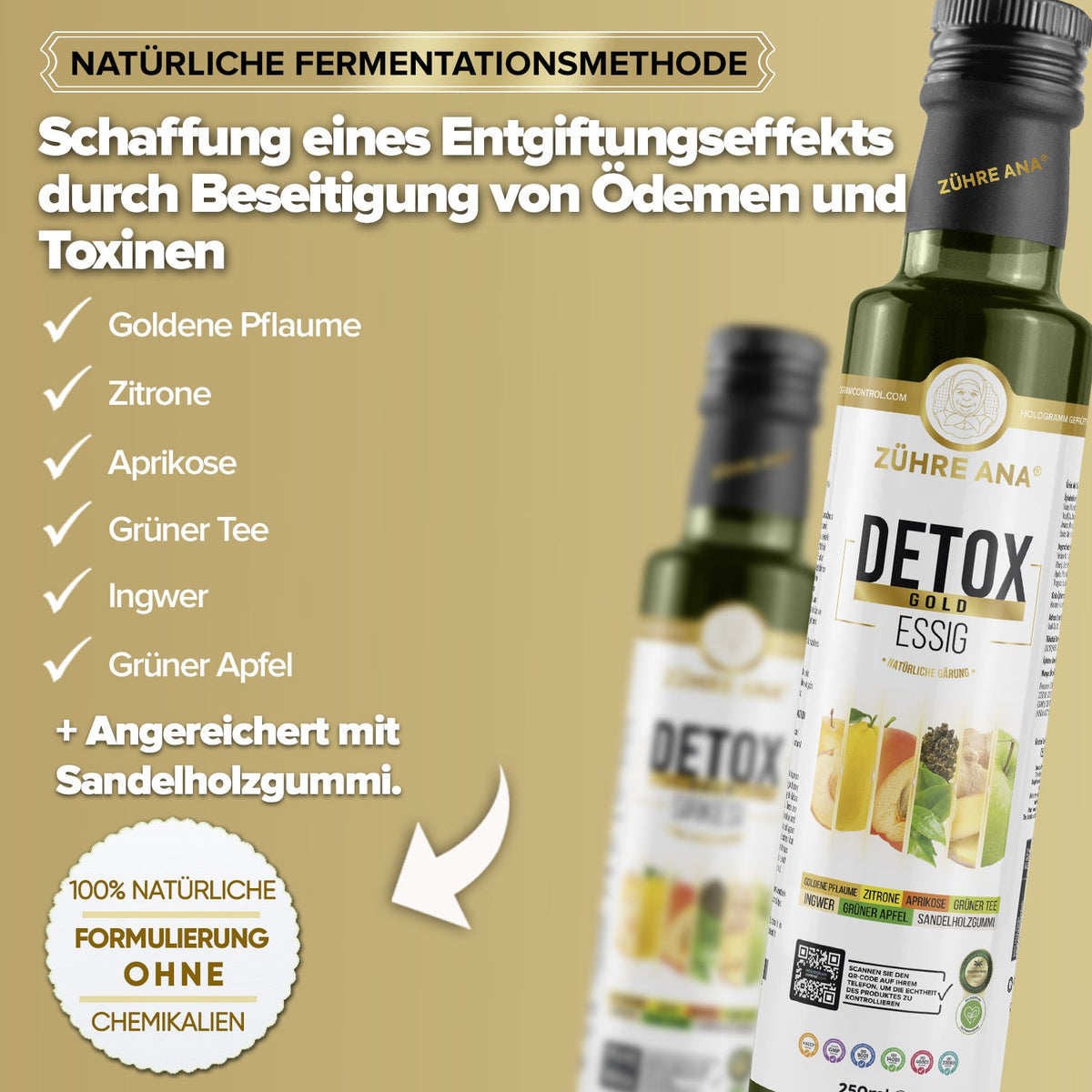 ZÜHRE ANA DETOX GOLD SİRKESİ (Detox Goldessig) cerezland