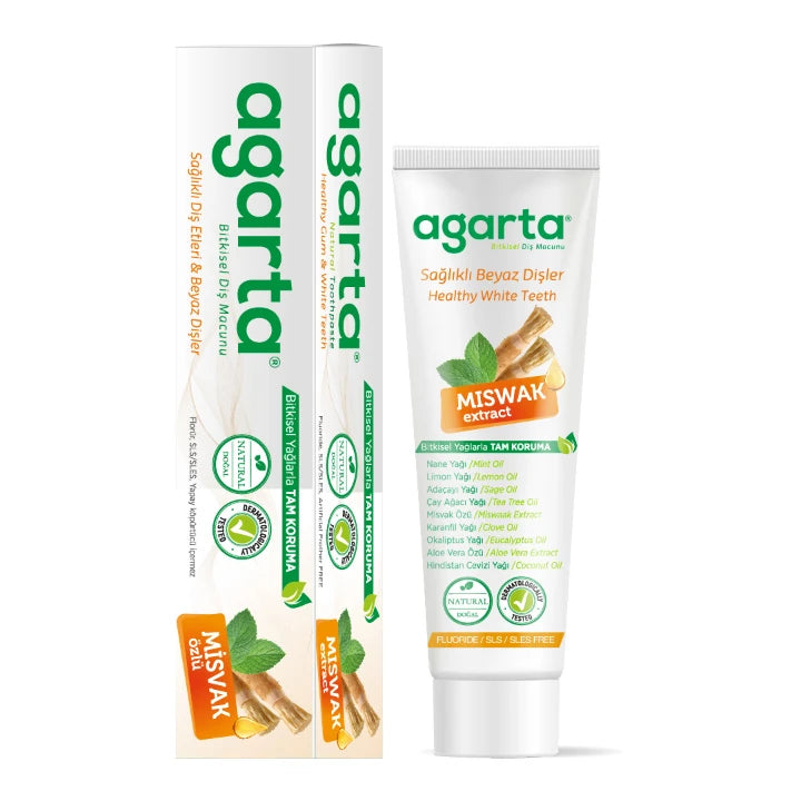 Agarta Doğal Diş Macunu Misvak Özlü (Agarta Natürliche Miswak-Zahnpasta) 100ml