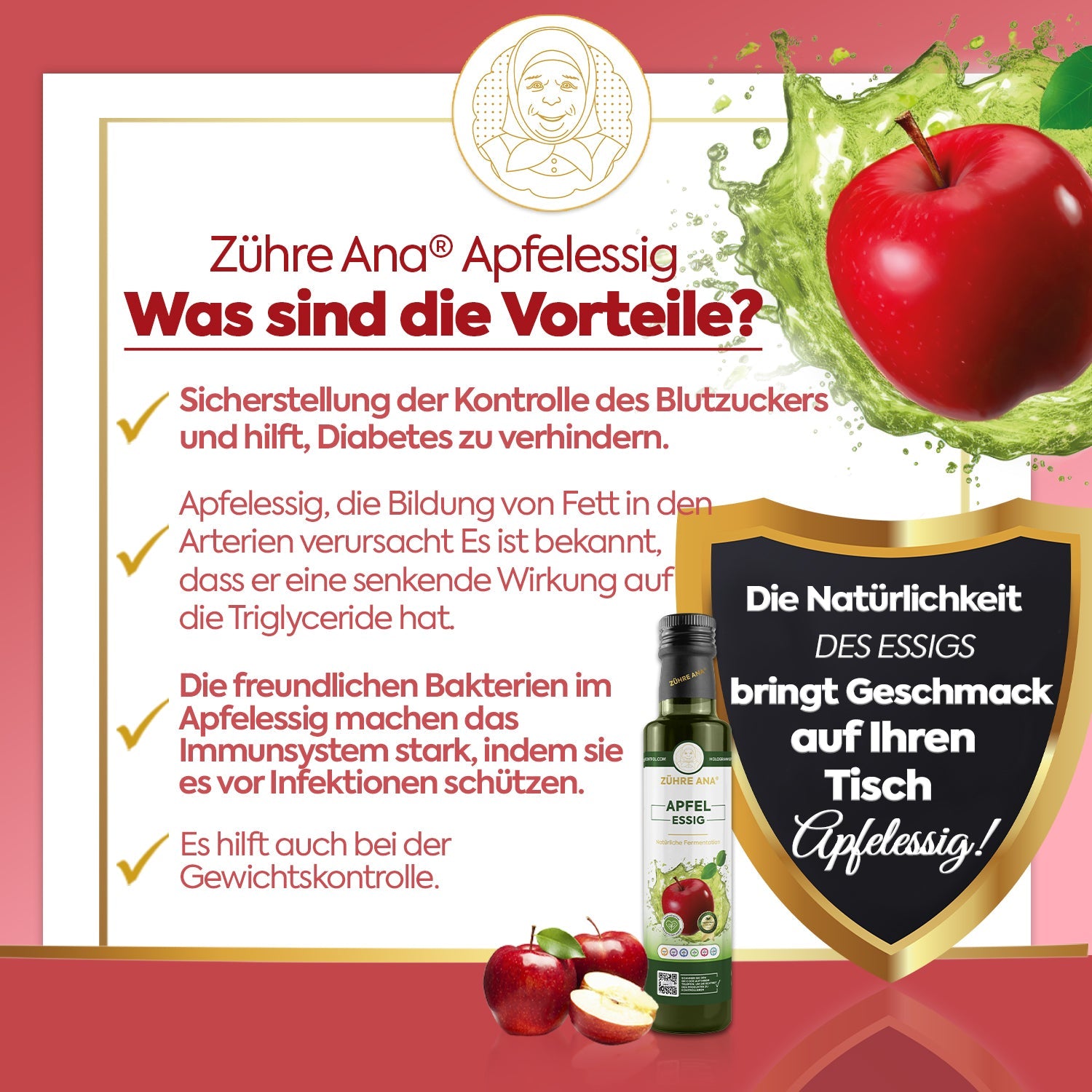 fermentierter apfelessig aus der türkei