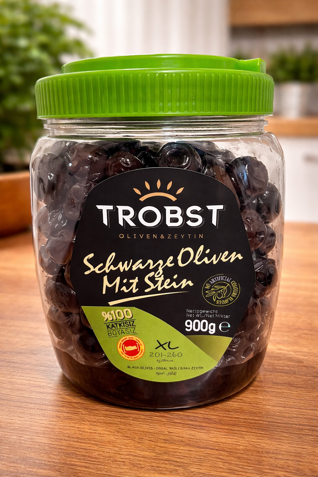 Gemlik schwarze Oliven XL 900 g cerezland