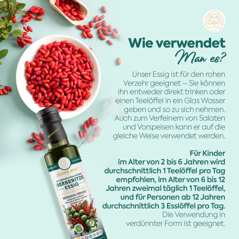 grüner walnuss essig mit berberin