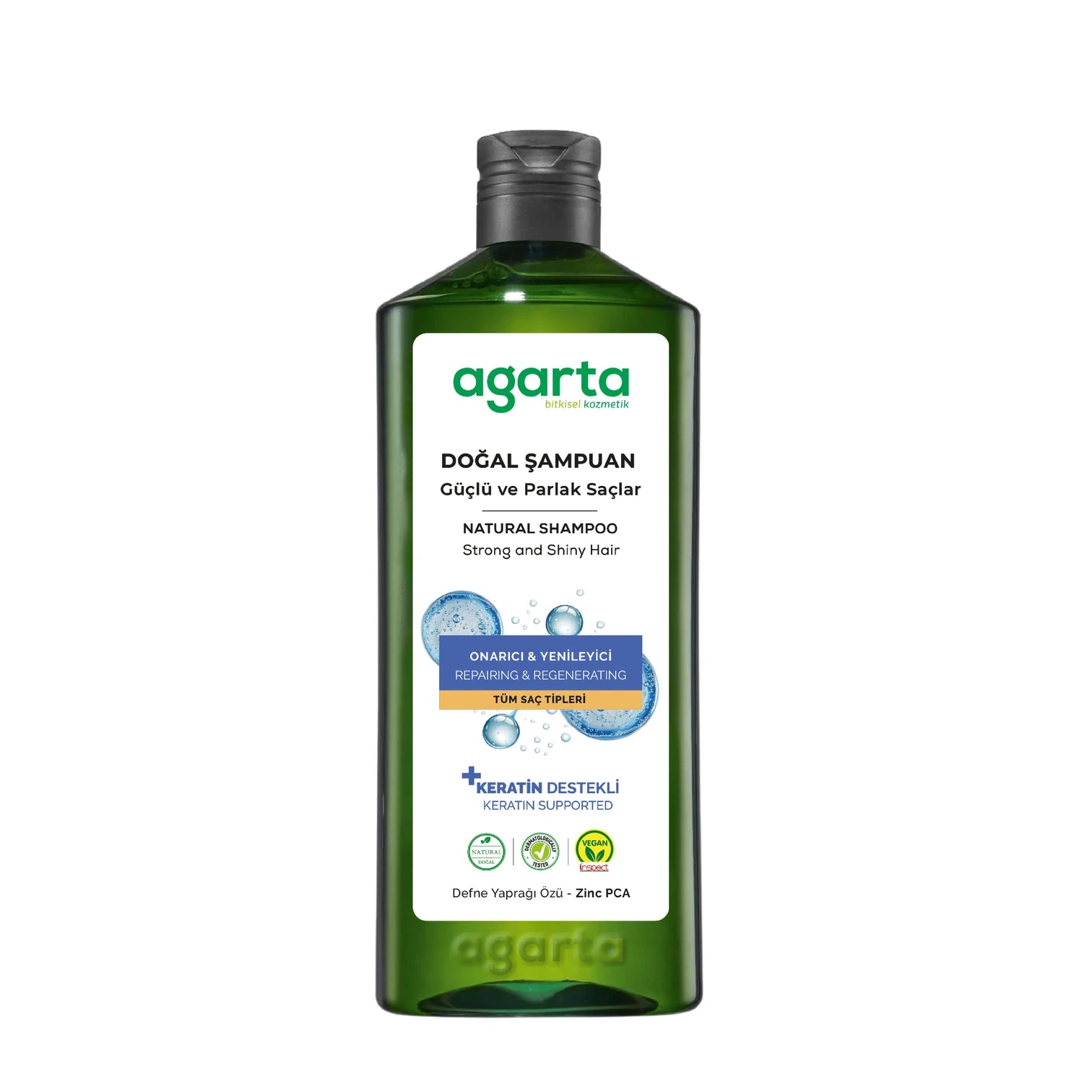 Agarta Doğal Şampuan Güçlü ve Parlak Saçlar İçin ( Agarta Natürliches Shampoo für Stärkeres & Glänzendes Haar ) 400ml