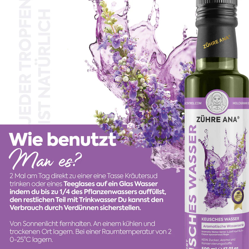 ZÜHRE ANA EKSTRAKTLI HAYIT SUYU (Mönchspfeffer Wasser mit Extrakt) cerezland