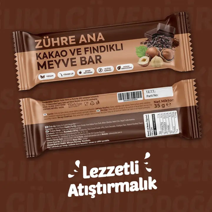 kakao-haselnuss fruchtriegel