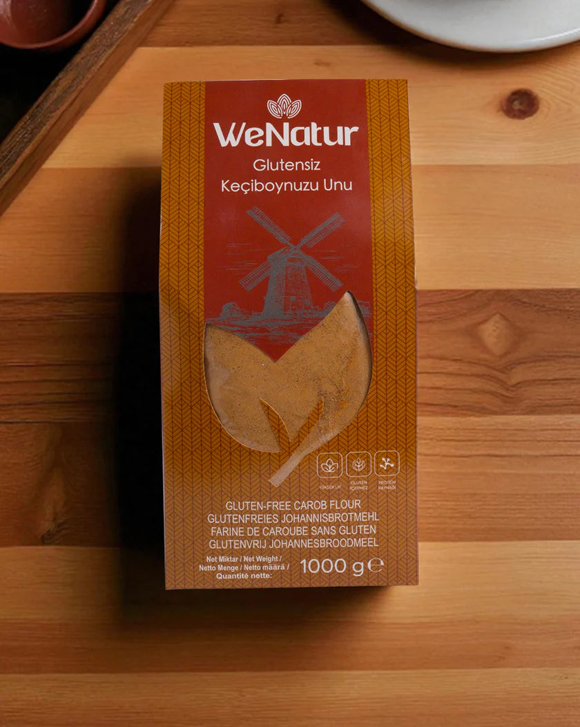 WeNatur Glutensiz Keçiboynuzu Unu (Glutenfreies Johannisbrotmehl) 1000 gr cerezland