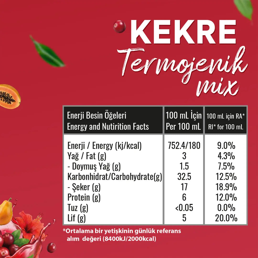 ZÜHRE ANA KEKRE TERMOJENİK MİX - 2 AL 1 ÖDE !