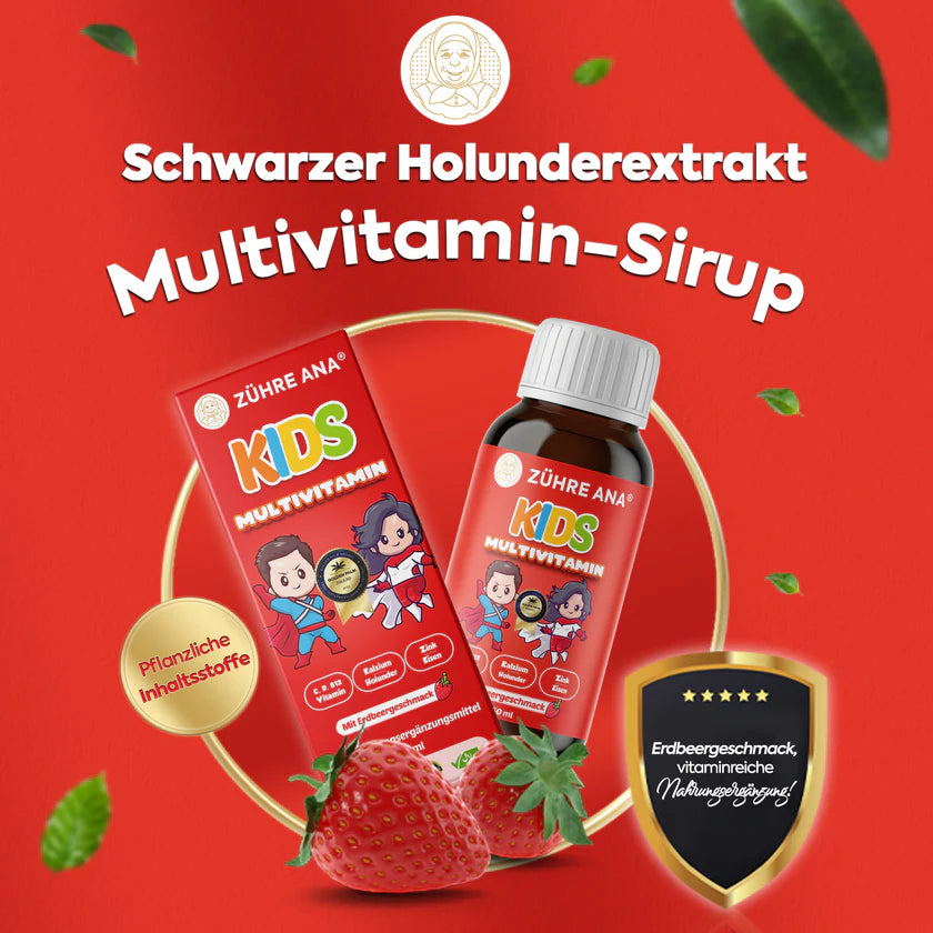 ZÜHRE ANA KİDS MULTİVİTAMİN ŞURUP (Kids Multivitaminsirup) cerezland