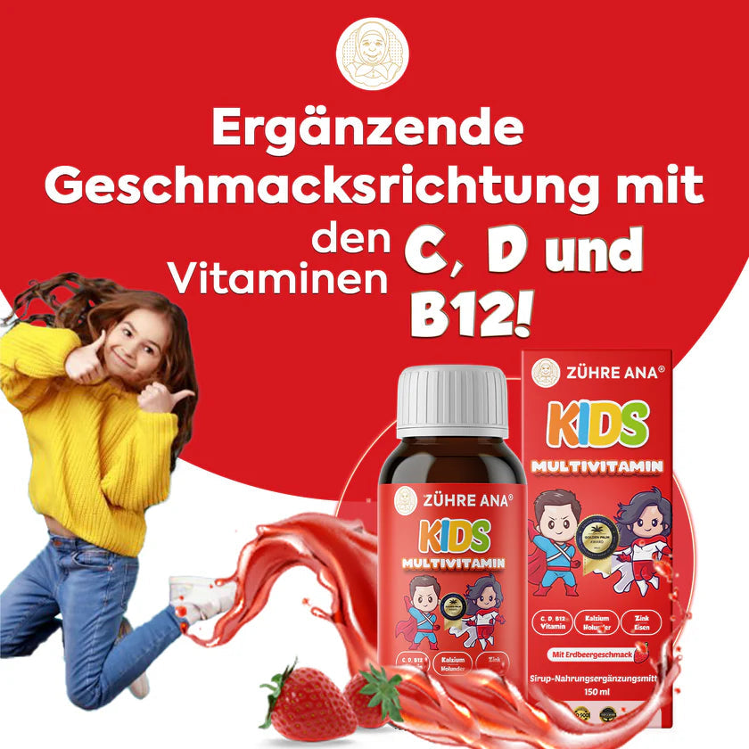 ZÜHRE ANA KİDS MULTİVİTAMİN ŞURUP (Kids Multivitaminsirup) cerezland