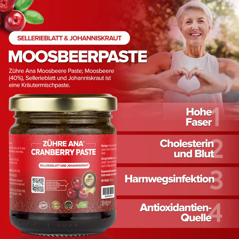 kızılcık macunu mit honig und johannisbrotmelasse