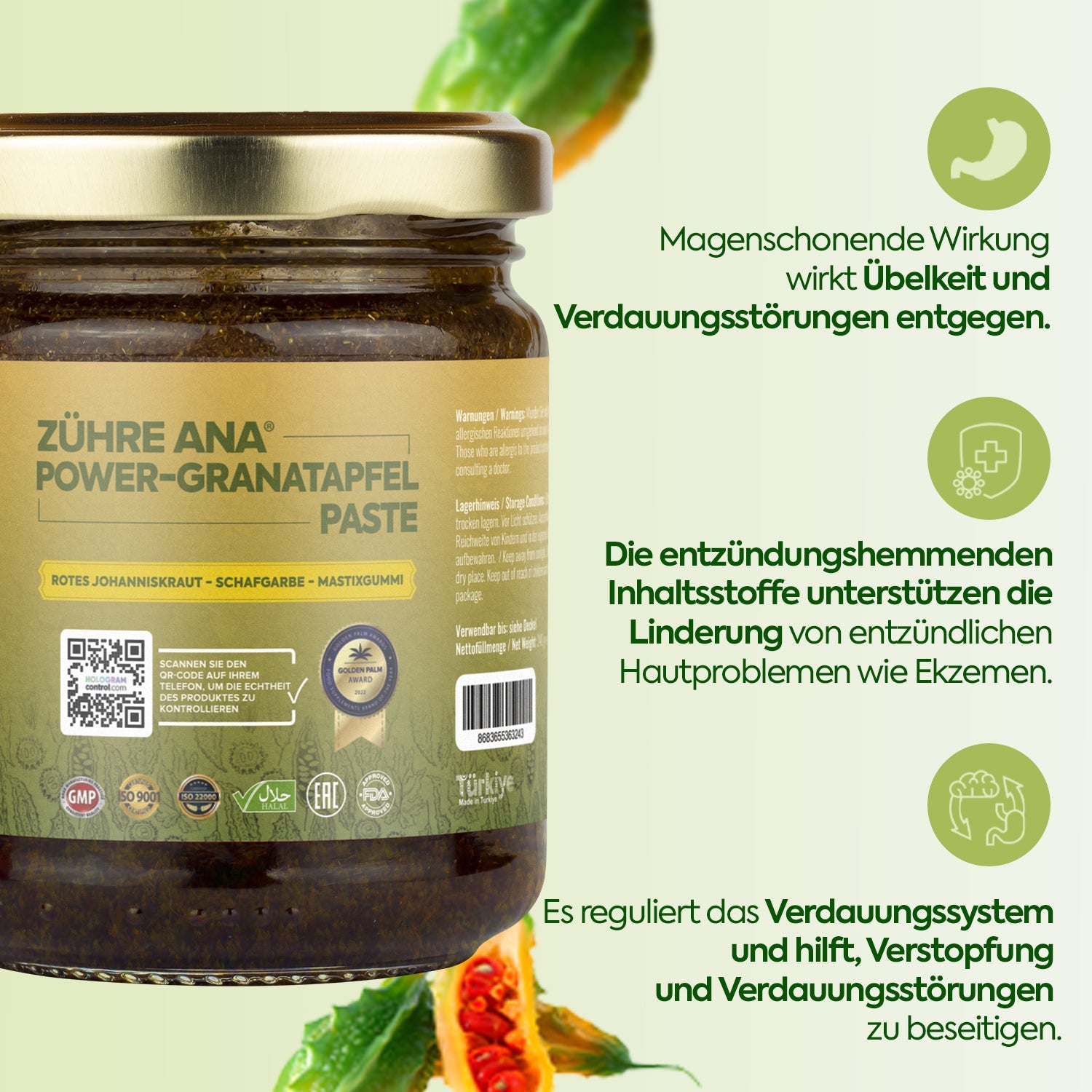 ZÜHRE ANA KUDRET NARI MACUNU (Bittermelone Paste) cerezland