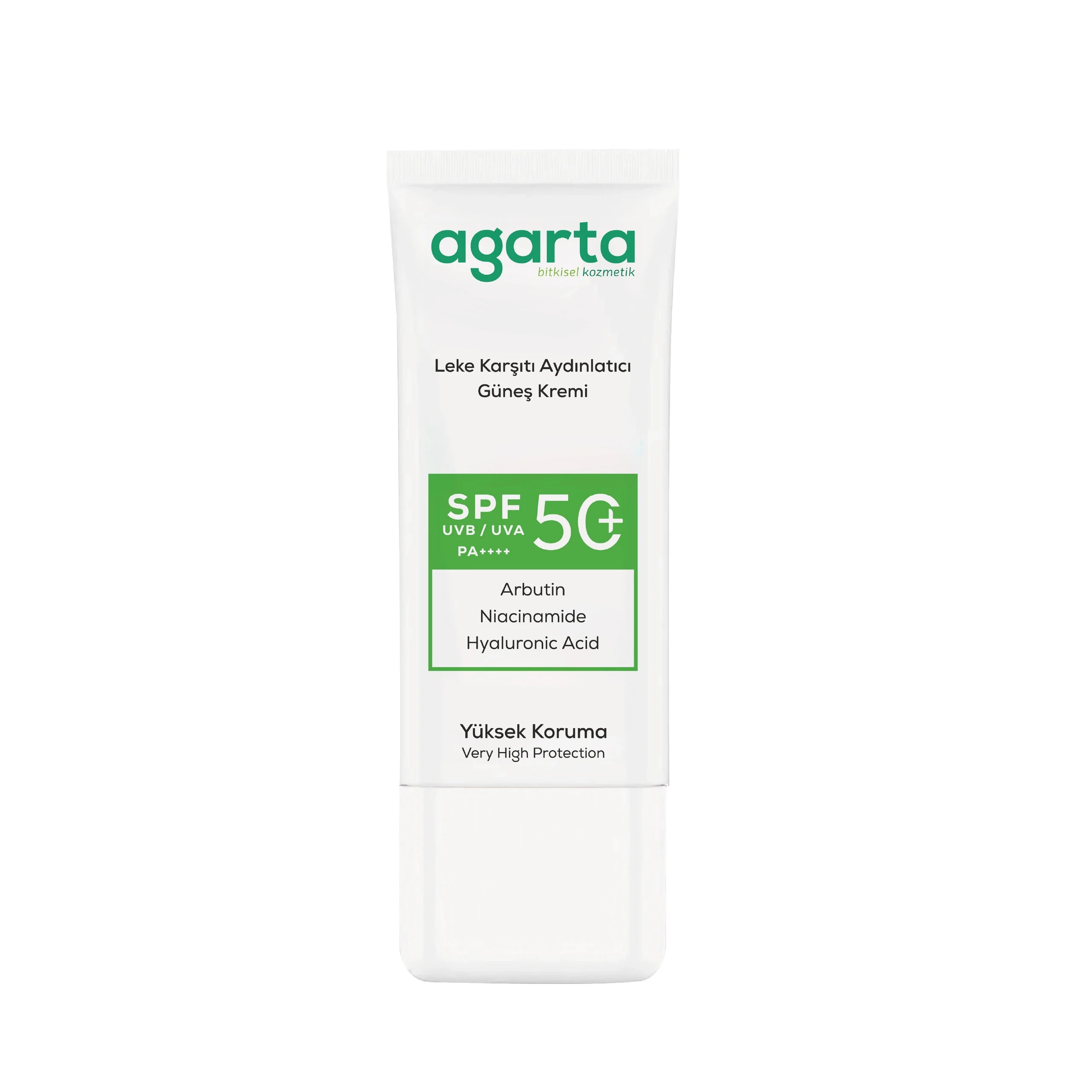 Agarta Leke Karşıtı Aydınlatıcı Spf+50 Yüz Güneş Kremi (Aufhellende Anti-Pigmentflecken Sonnencreme) 50 ml