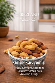 Premium Karışık Kuruyemiş(Amerika fıstığı-Kaju- Badem) 800g