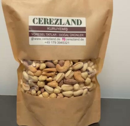 Premium Nussmix (Fıstık-Fındık-Kaju- Badem) 800g cerezland