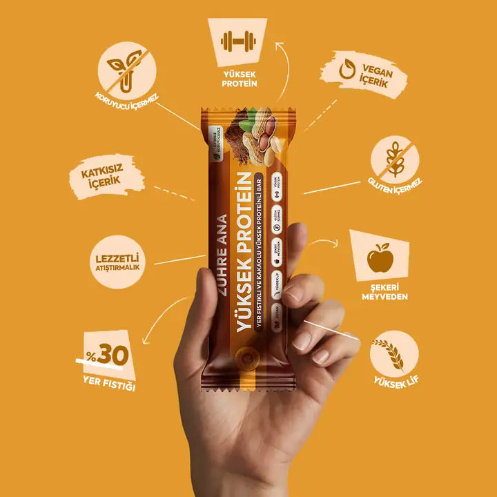 proteinriegel mit 30 prozent erdnüssen und kakao