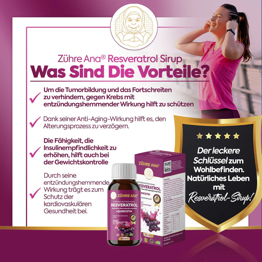 ZÜHRE ANA RESVERATROL ŞURUP (Resveratrol Sirup) cerezland