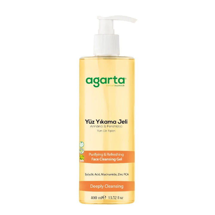 Agarta Salisilik Asit ve Niasinamid İçeren Arındırıcı Temizleme Jeli (Klärendes Reinigungsgel mit Salicylsäure & Niacinamid) 400 ml