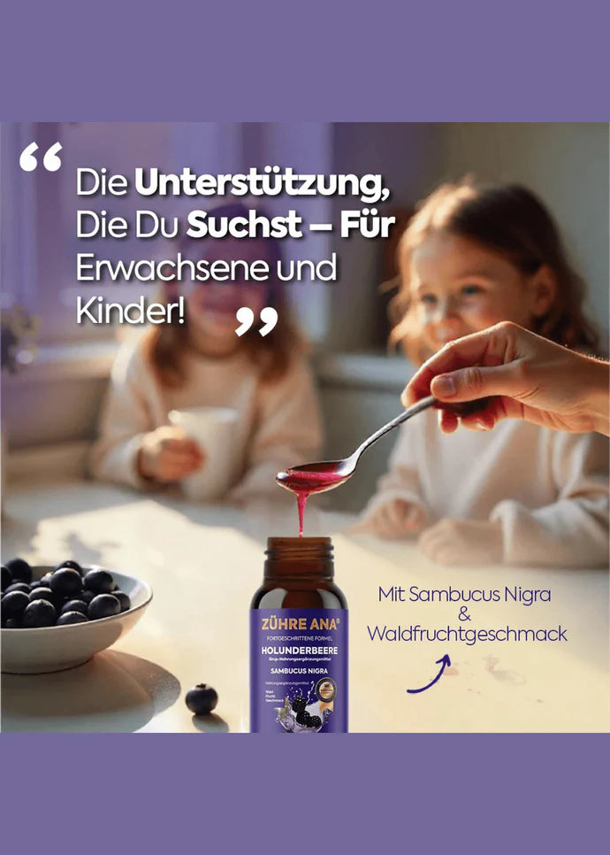 ZÜHRE ANA KARA MÜRVER ŞURUBU (Schwarzer Holunderbeerensirup) cerezland