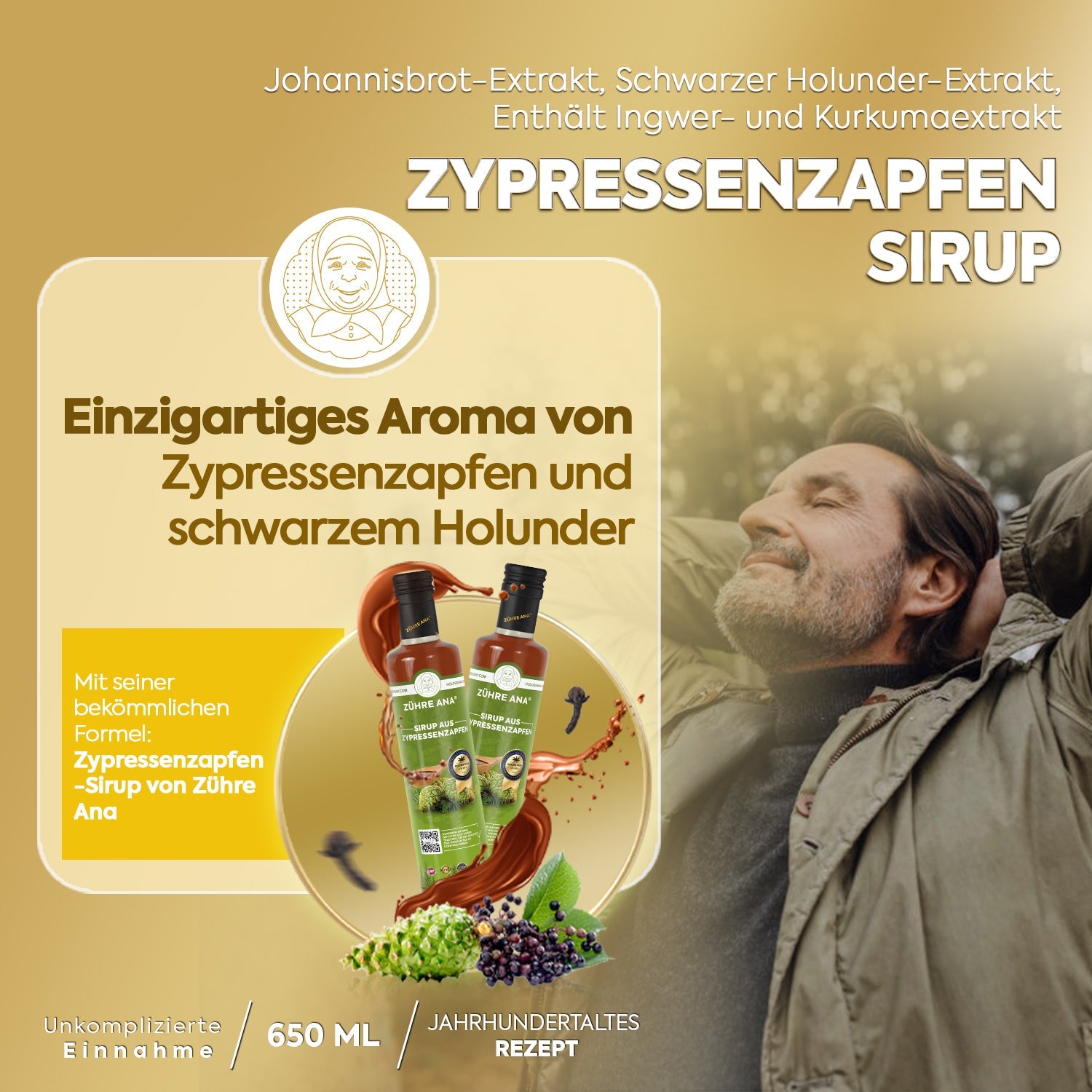 ZÜHRE ANA SERVİ KOZALAĞI ŞURUBU (Zypressenzapfen Sirup) cerezland