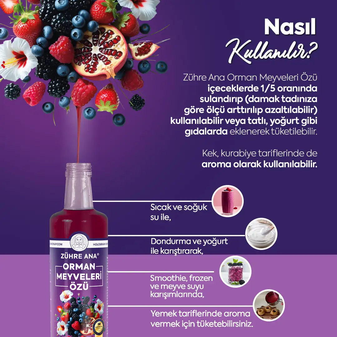 ZÜHRE ANA ORMAN MEYVELERİ ÖZÜ (Wald Früchte Extrakt) cerezland