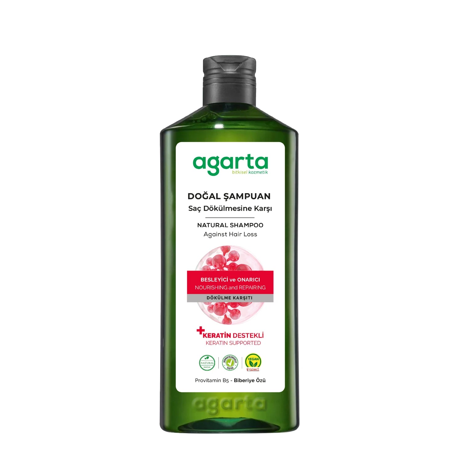 Agarta Doğal Şampuan Şaç Dökülmesine Karşı Çözüm (Agarta Natürliches Anti-Haarausfall-Shampoo) 400ml