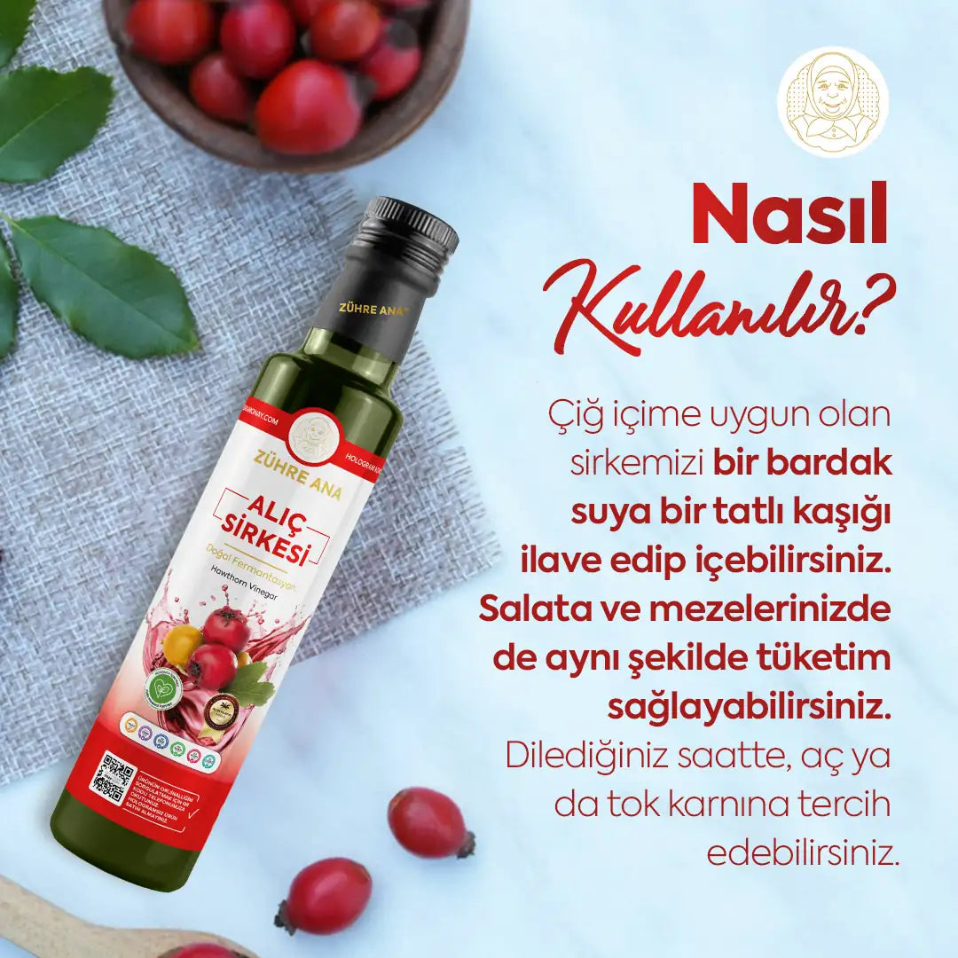 ZÜHRE ANA ALIÇ SİRKESİ (Weißdornessig) cerezland