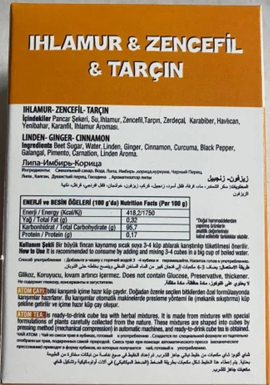Ziya Dede Ihlamur & Zencefil & Tarçın Çayı (Linden-Ingwer-Zimt Tee) cerezland