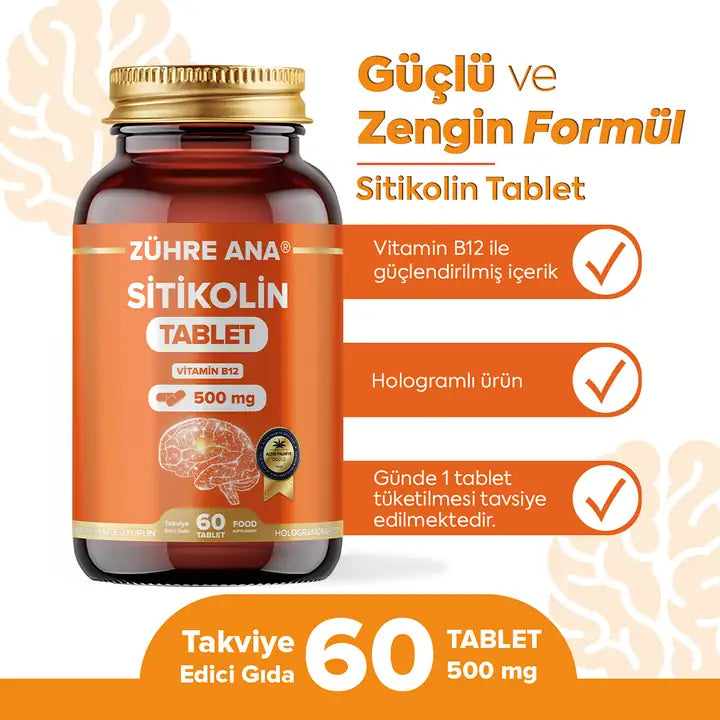 zühre ana citicolin vitamin b12 60 tabletten