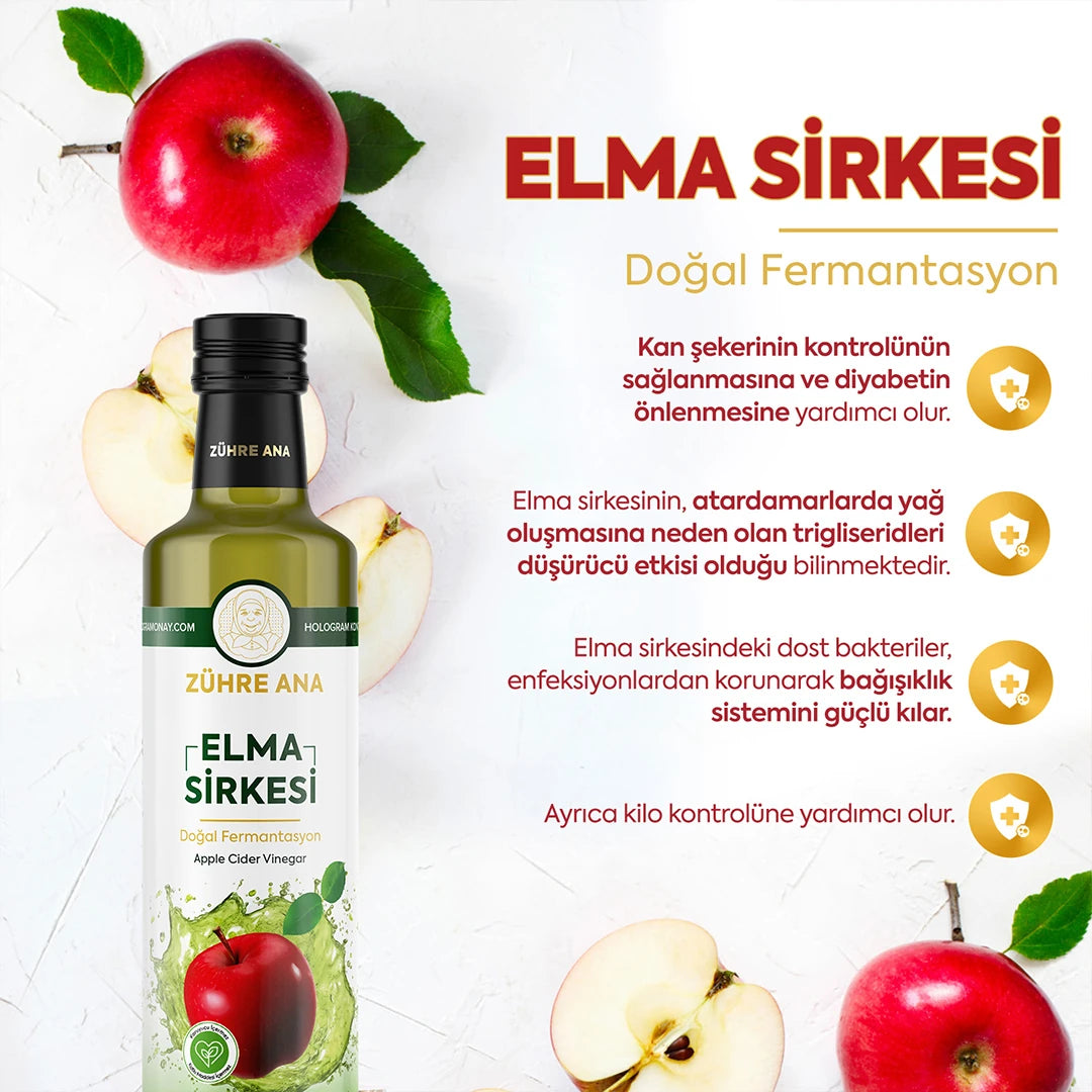 zühre ana elma sirkesi 500ml