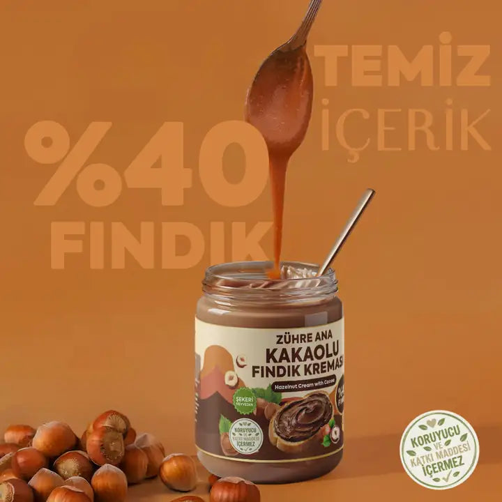 zühre ana kakaolu fındık kreması