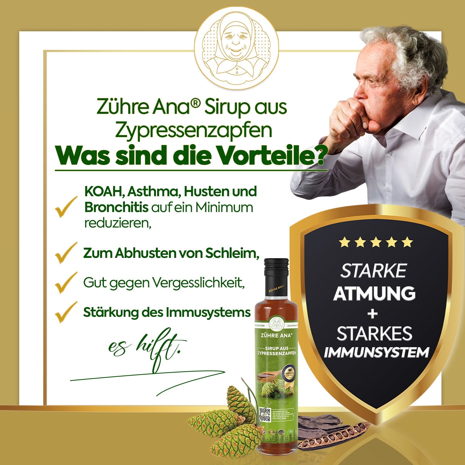 zühre ana servi kozalağı şurubu 500ml