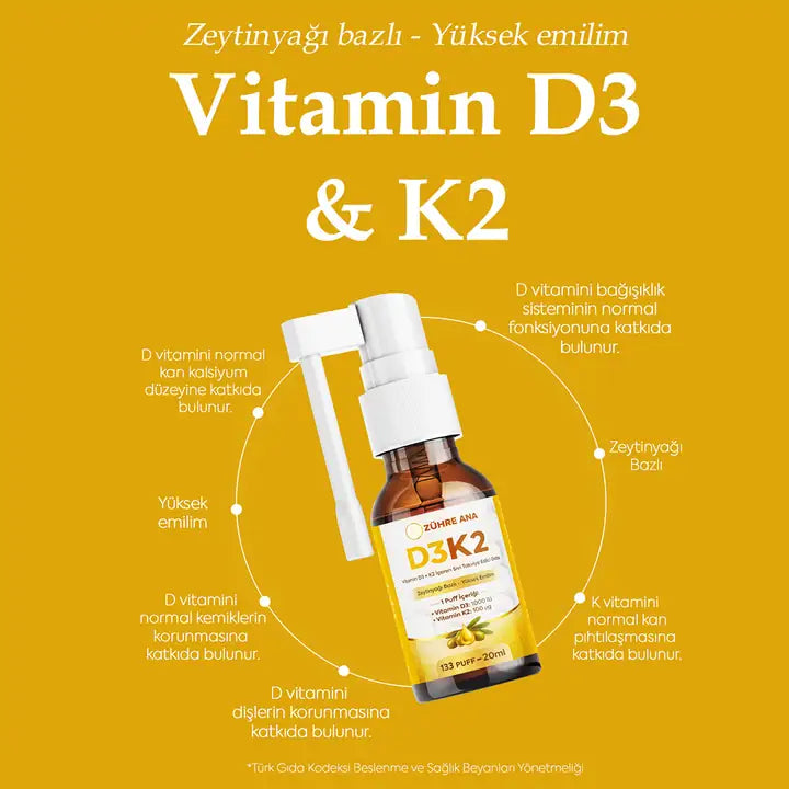 zühre ana vitamin d3 und k2 20 ml spray
