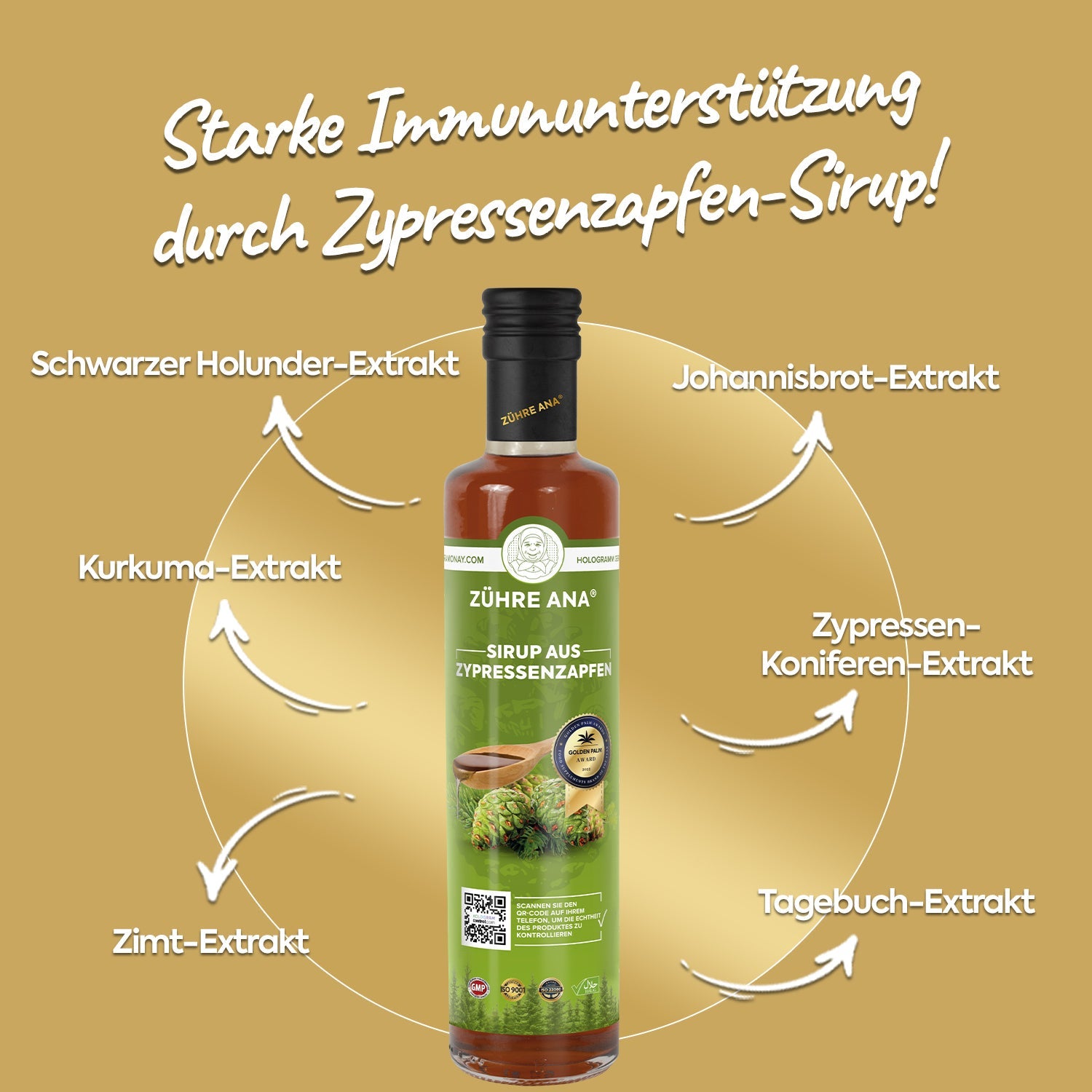 ZÜHRE ANA SERVİ KOZALAĞI ŞURUBU (Zypressenzapfen Sirup) cerezland